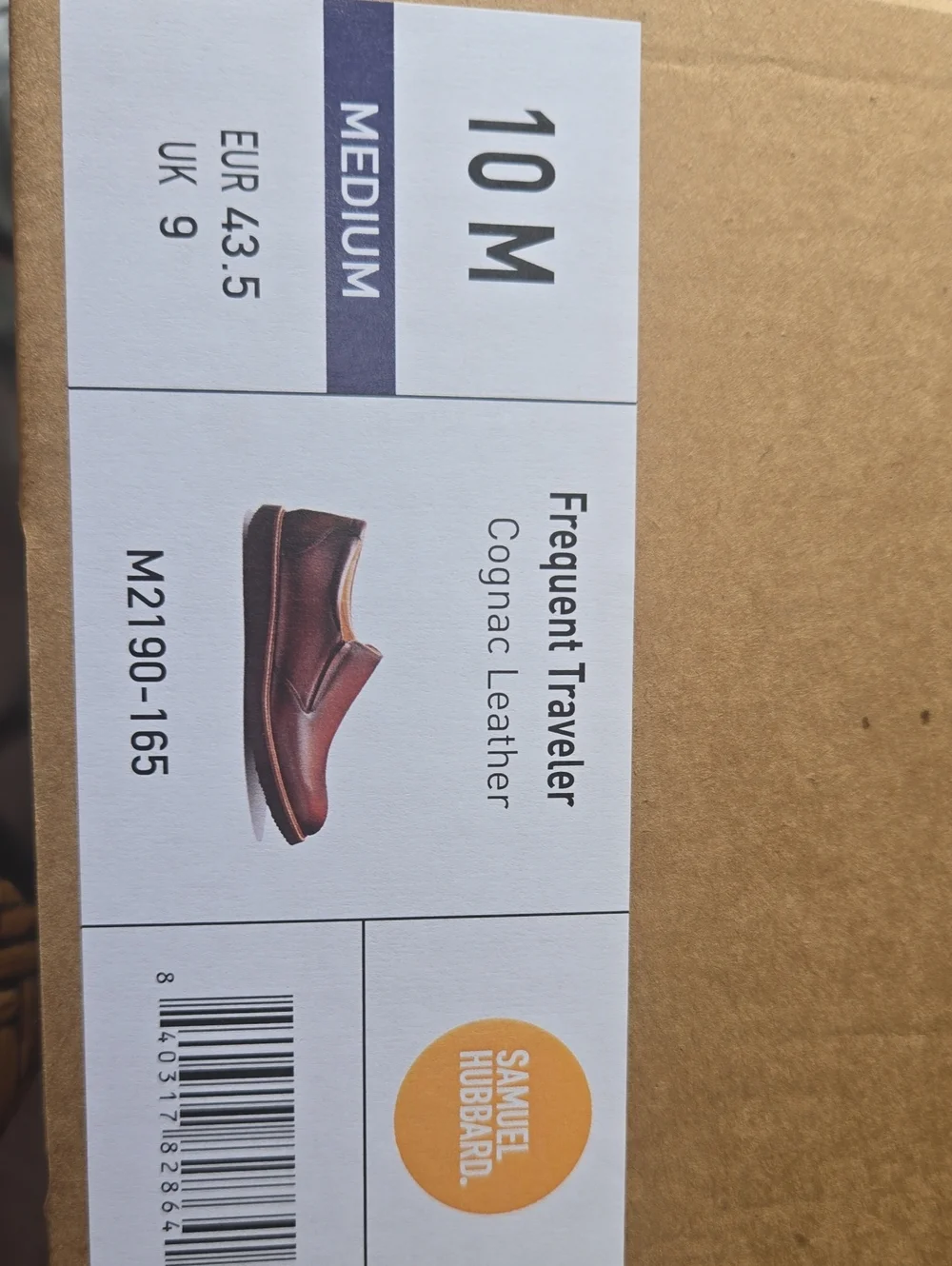 Sam Hubbard Frequent Traveler Slip-On Loafer — Cognac Leather (Men) Size 10